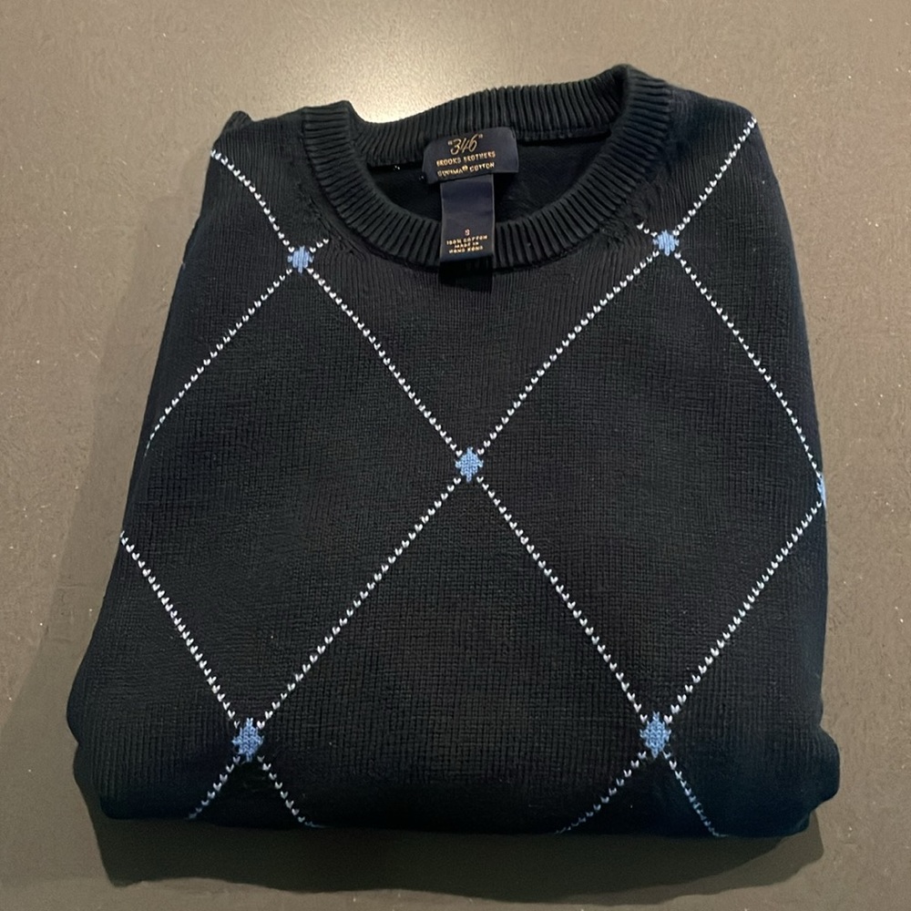 Brooks Brothers Supima Cotton Henley Navy